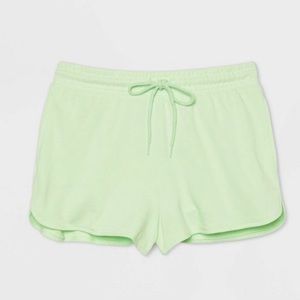 Size small neon green Target Colsie shorts